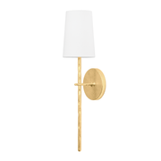 River 1Lt Sconce - Vintage Gold Leaf