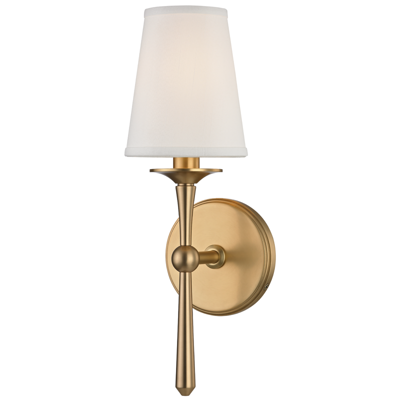 Islip 1Lt Wall Sconce - Brass/Chrome
