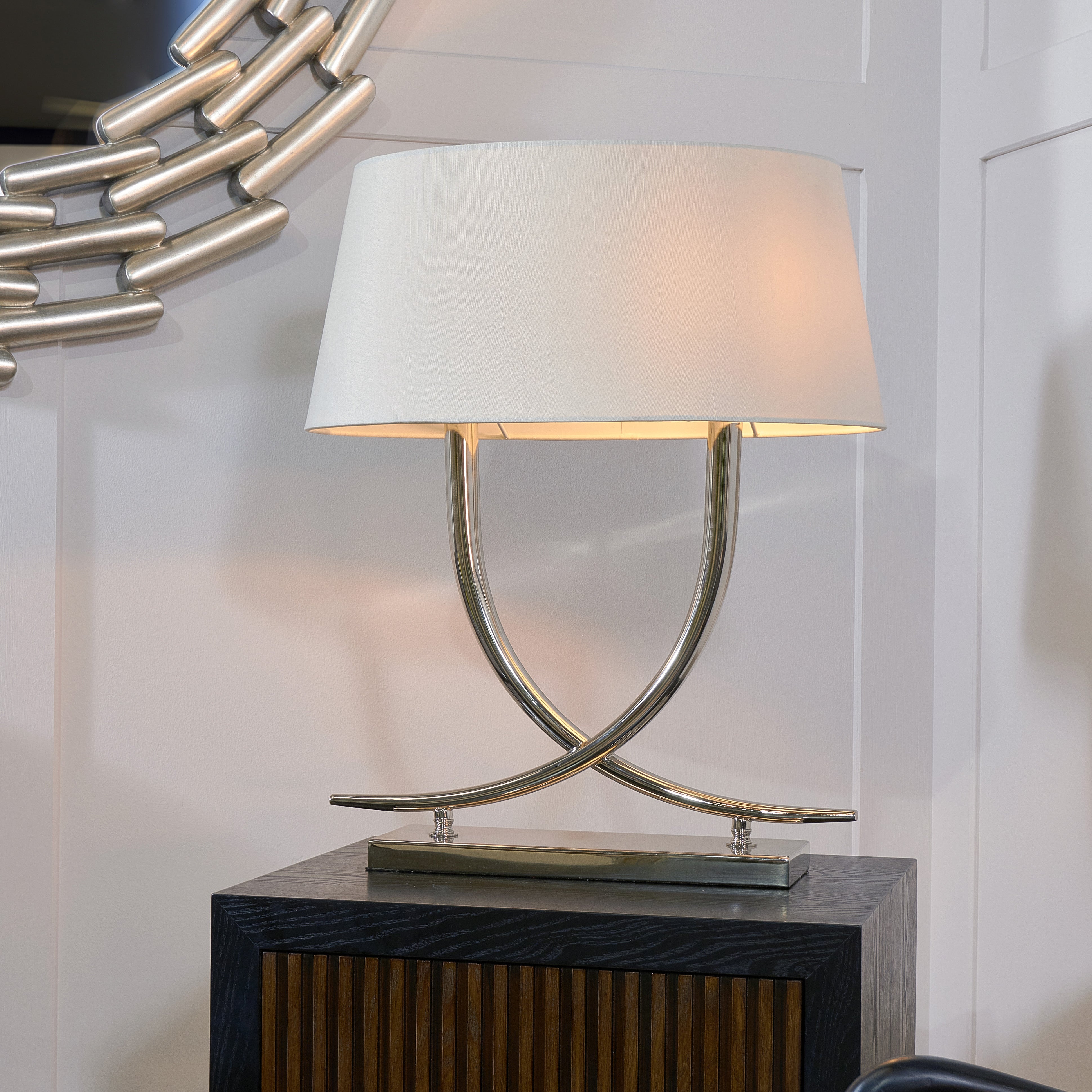 Arianna Table Lamp - Nickel