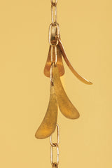 Victoria 1Lt Small/Large Pendant - Vintage Gold Leaf