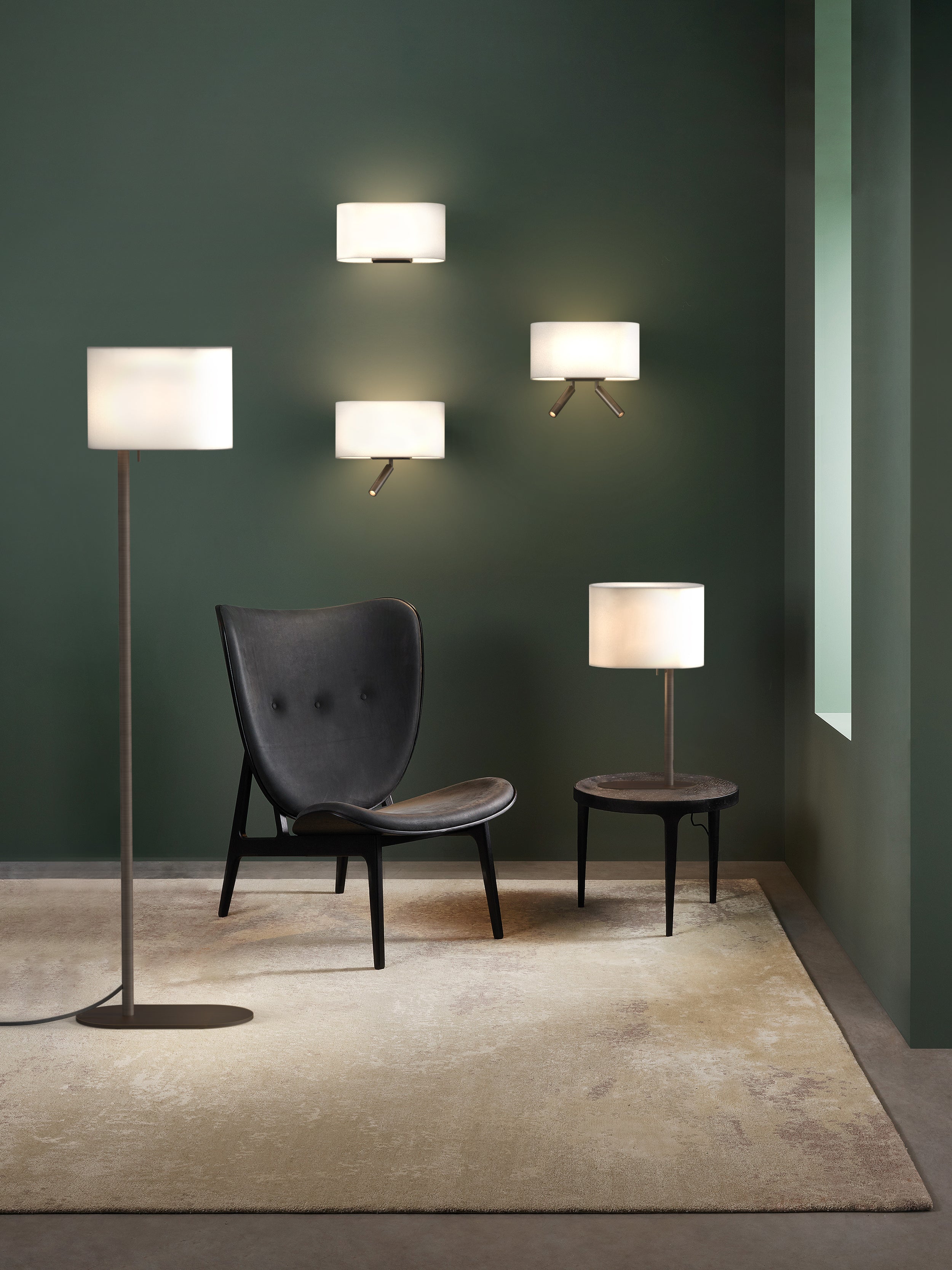 Venn Wall Light- Matt Nickel/ Bronze