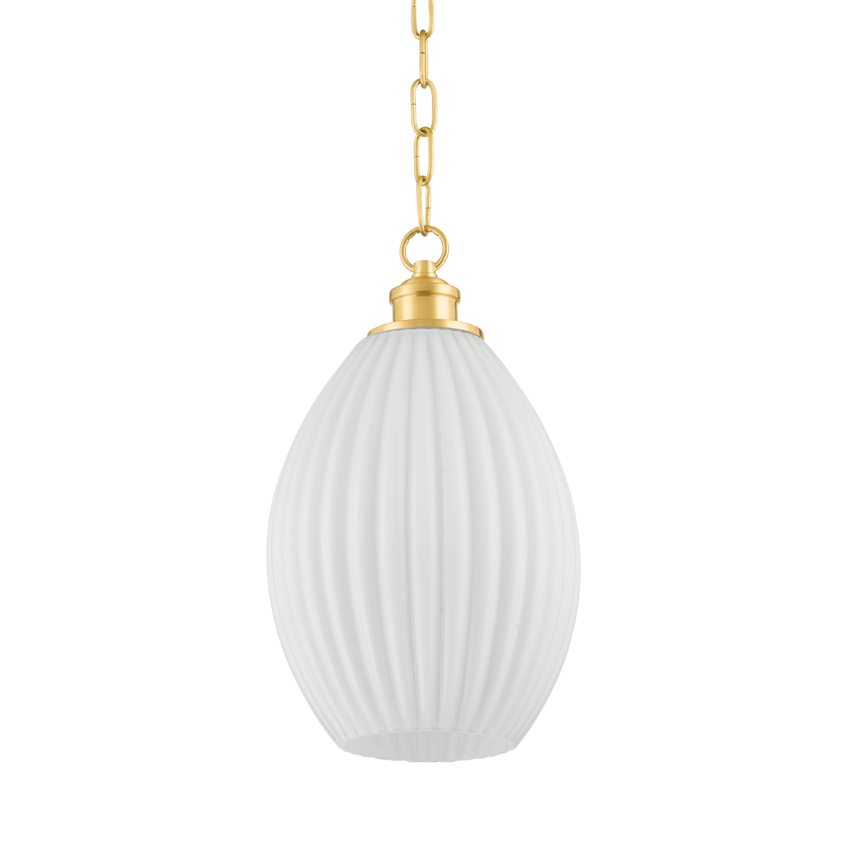Hillary 1Lt Pendant - Brass & Opal