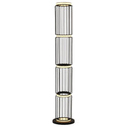 Circolo Black Cage Floor Lamp Integrated LED