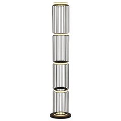 Circolo Black Cage Floor Lamp Integrated LED