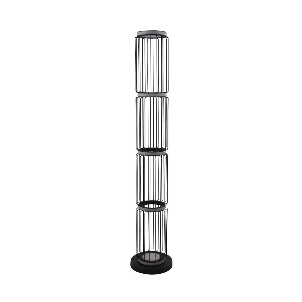 Circolo Black Cage Floor Lamp Integrated LED