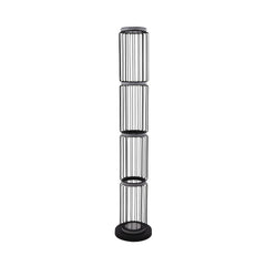 Circolo Black Cage Floor Lamp Integrated LED