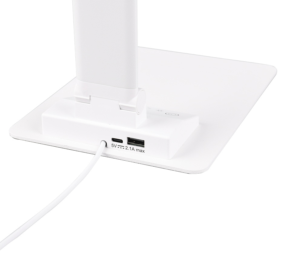 Travis Phone Charger Task/Reading Light - White/Black