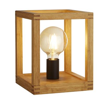 Square Wooden Table Lamp