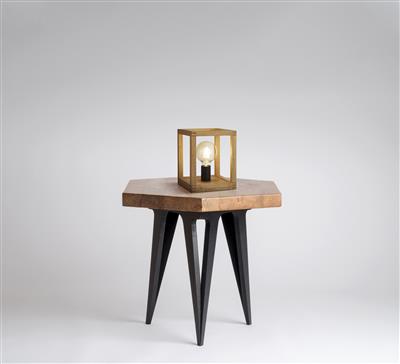 Square Wooden Table Lamp