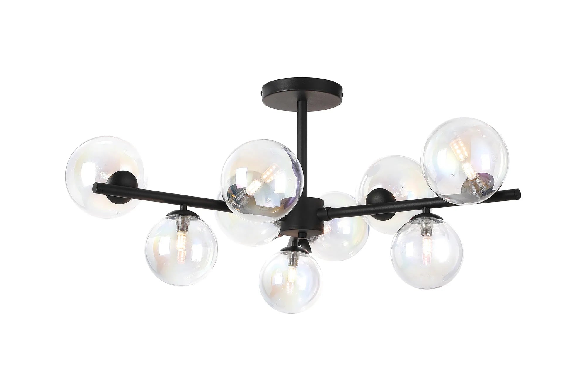 Seville 88cm Semi-Flush 3 Arm Ceiling Light, 9 x G9- Various Finish