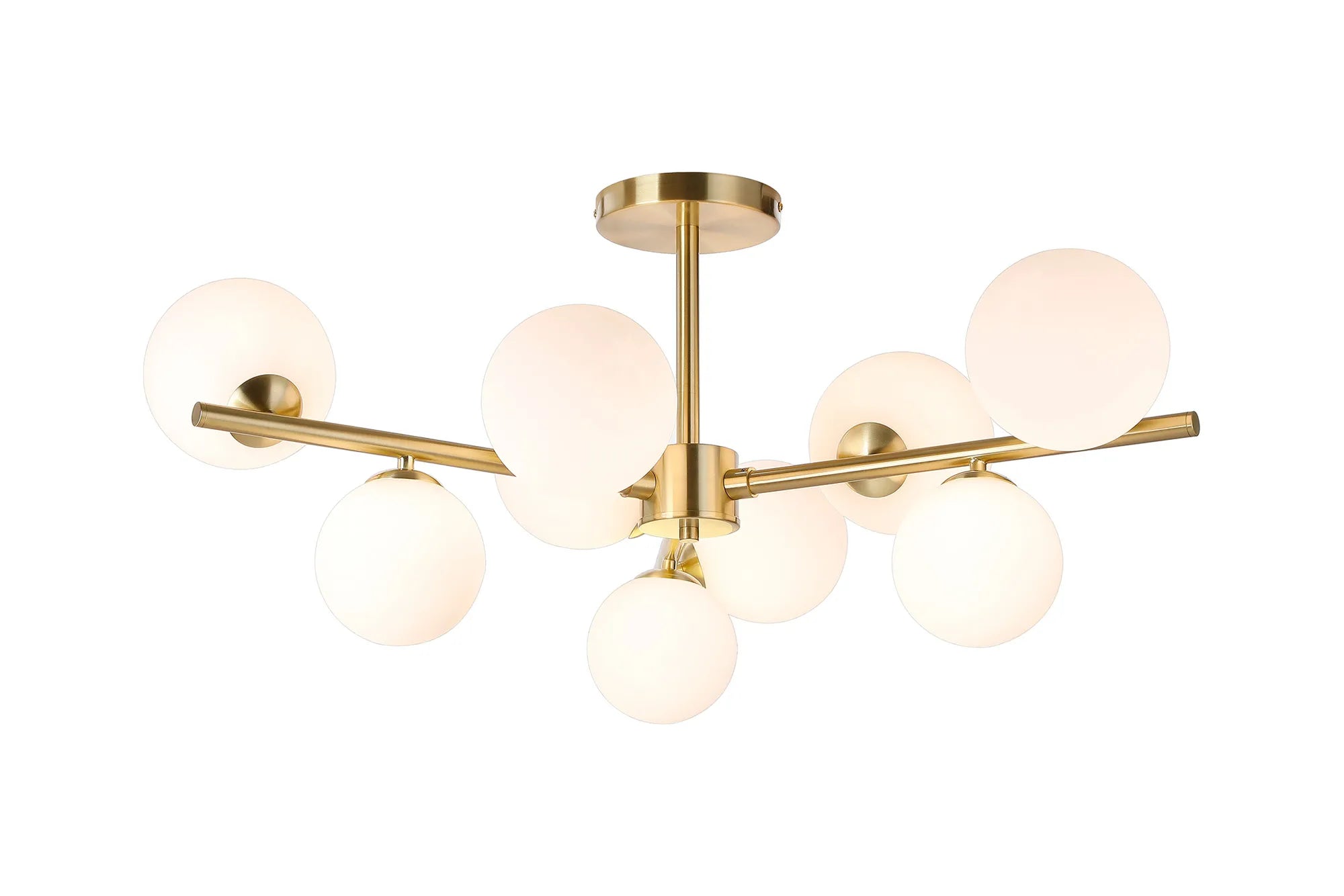 Seville 88cm Semi-Flush 3 Arm Ceiling Light, 9 x G9- Various Finish