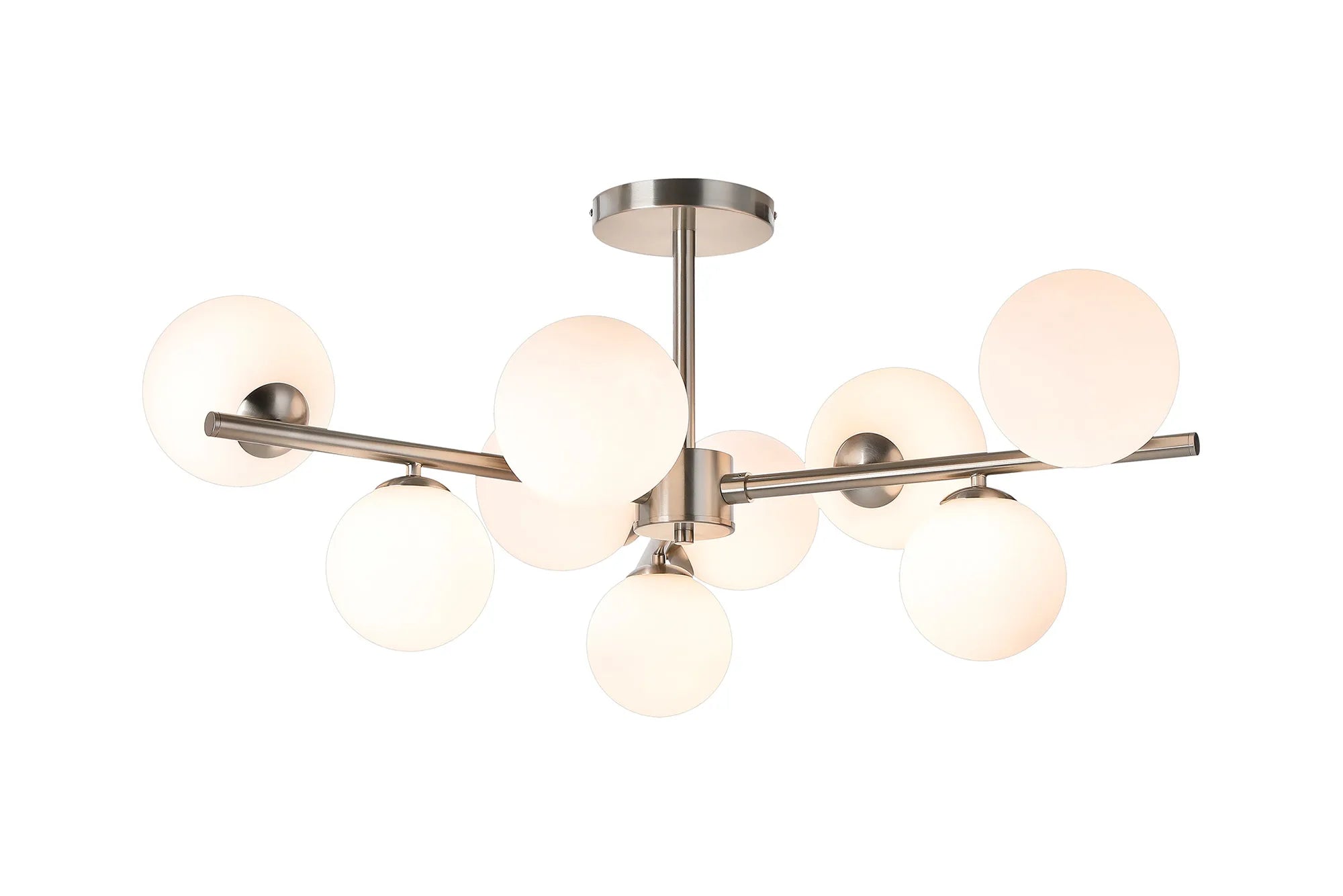 Seville 88cm Semi-Flush 3 Arm Ceiling Light, 9 x G9- Various Finish