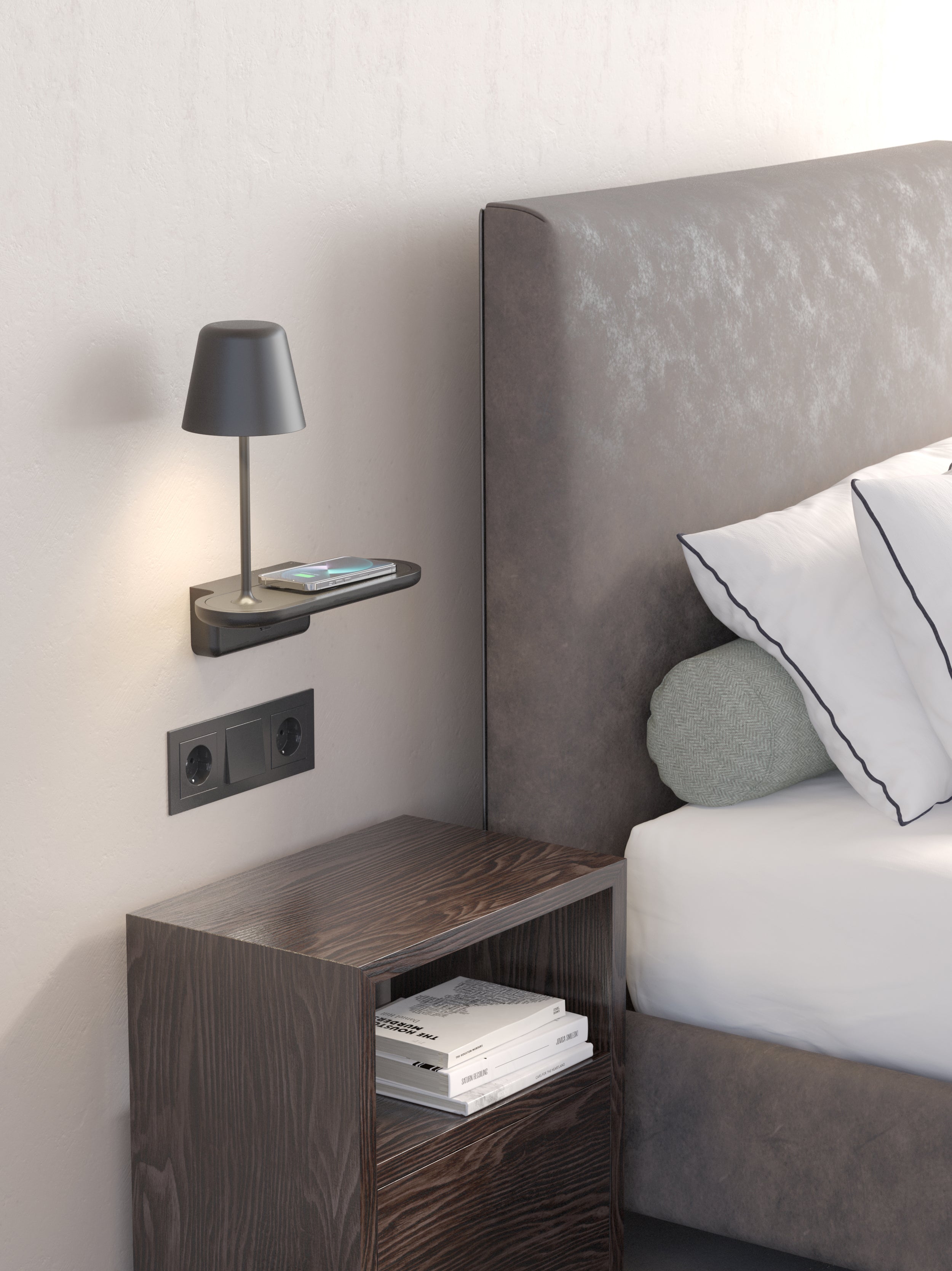 Ito Phone Charger Light- Black/ White Finish