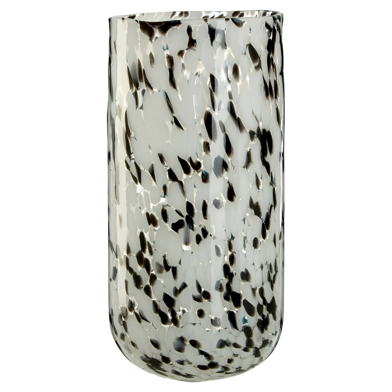 Carra Large Glass Vase Speckled Grey - Christmas Gift