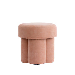 Curtea Pouf  Ø42x43 cm- Light Orange Finish