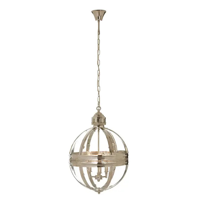 Hythe Lantern Pendant Light- Brass & Nickel Finishes