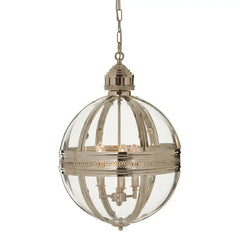 Hythe Lantern Pendant Light- Brass & Nickel Finishes