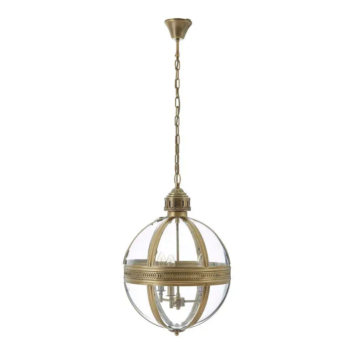 Hythe Lantern Pendant Light- Brass & Nickel Finishes