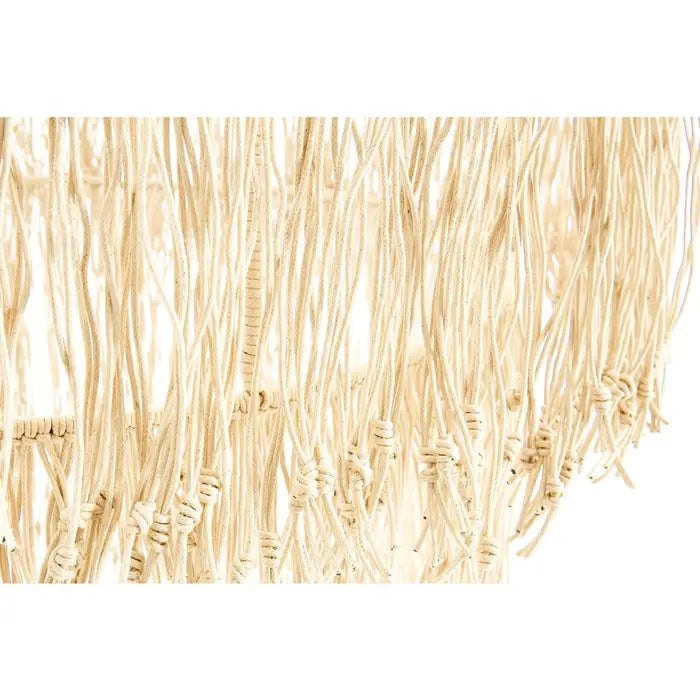 Hobart Cream Leather Ceiling Light