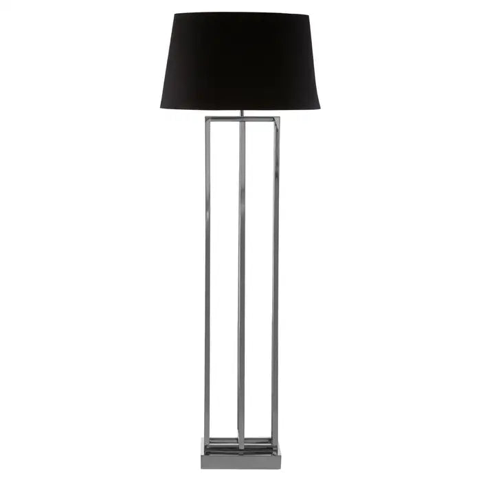 Luminaire Nickel Finish Rectangular Floor Lamp