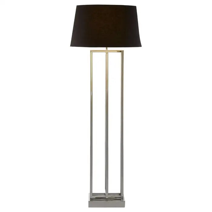 Luminaire Nickel Finish Rectangular Floor Lamp