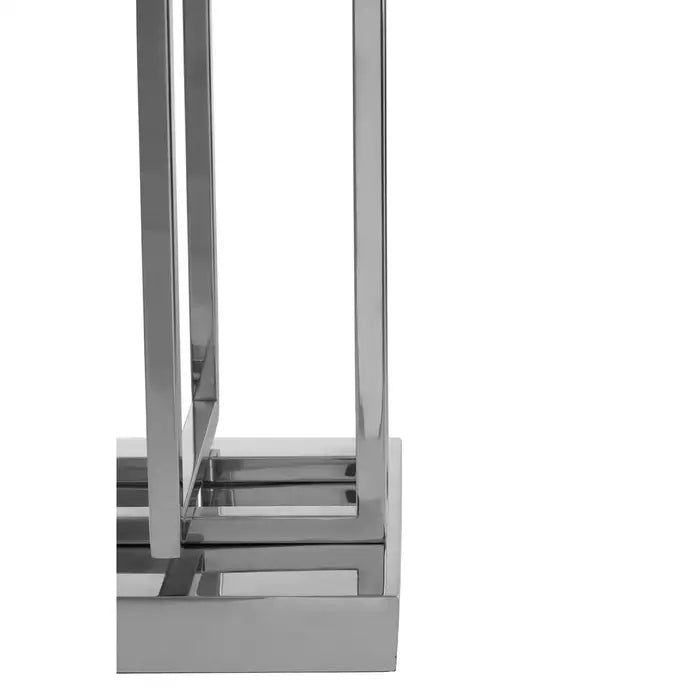 Luminaire Nickel Finish Rectangular Floor Lamp
