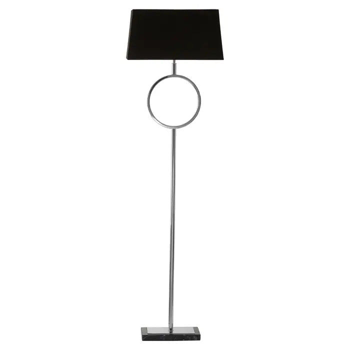 Azure Floor Lamp with Stone Base