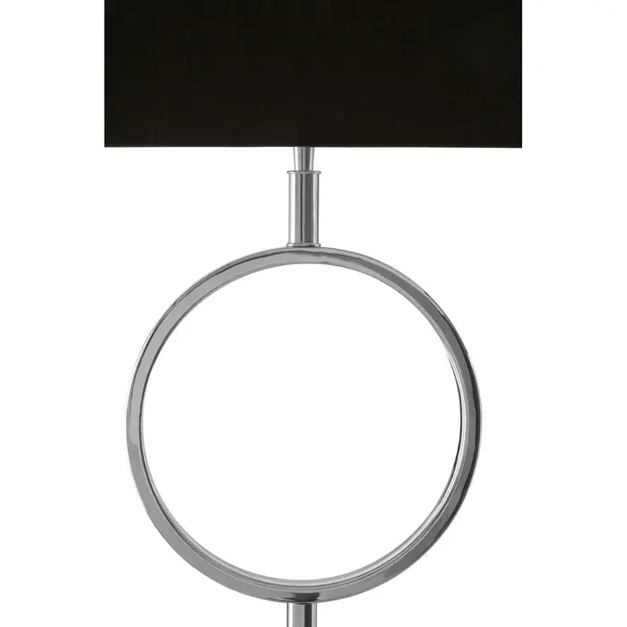 Azure Floor Lamp with Stone Base
