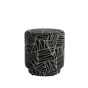 Davonte Black & White Pouffe