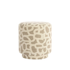 Davonte Pouf- Taupe+Beige