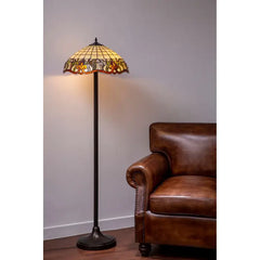 Chateau Tiffany Umbrella Shade Floor Lamp