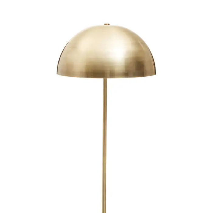 Maxwell Floor Lamp in Brushed Brass and Marble Base