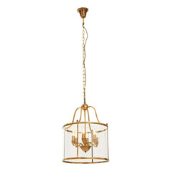 Hythe 6 Bulbs Pendant Light- Brass & Chrome Finishes