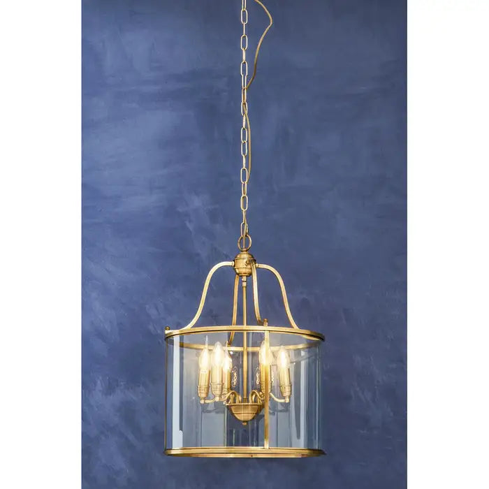 Hythe 6 Bulbs Pendant Light- Brass & Chrome Finishes