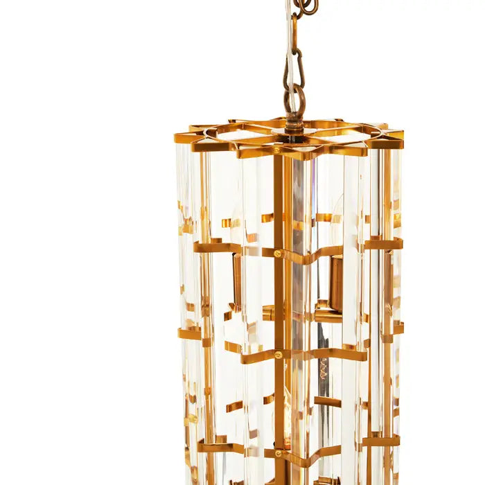 Kearney Vertical Lantern Ceiling Lights- Brass & Chrome Finishes