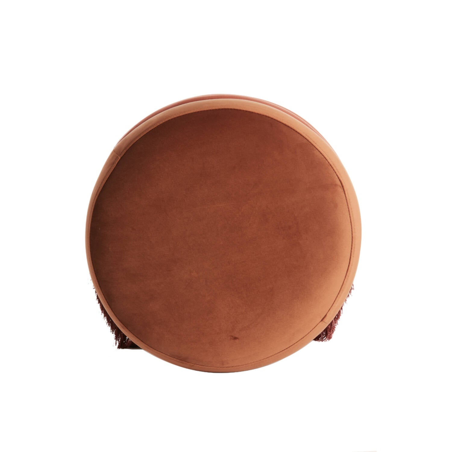 Tacitu Pouf Ø50X45 Cm- Burgundy Finish