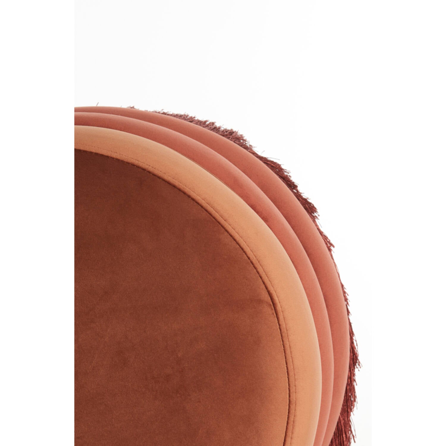 Tacitu Pouf Ø50X45 Cm- Burgundy Finish