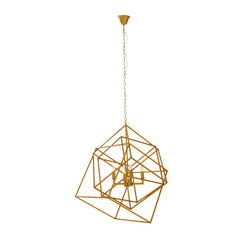 Kington 4/6 Bulb Pendant Light Brass Finish