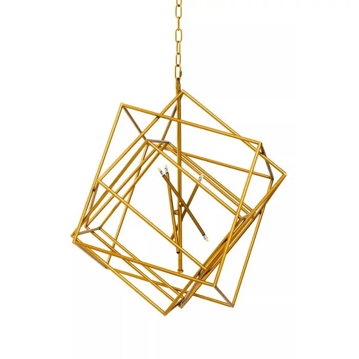 Kington 4/6 Bulb Pendant Light Brass Finish