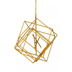 Kington 4/6 Bulb Pendant Light Brass Finish