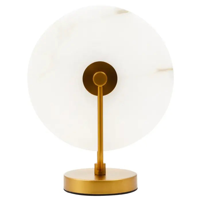 Retford White Marble And Gold Finish Table Lamp