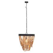Lewes Wood Bead Chandelier