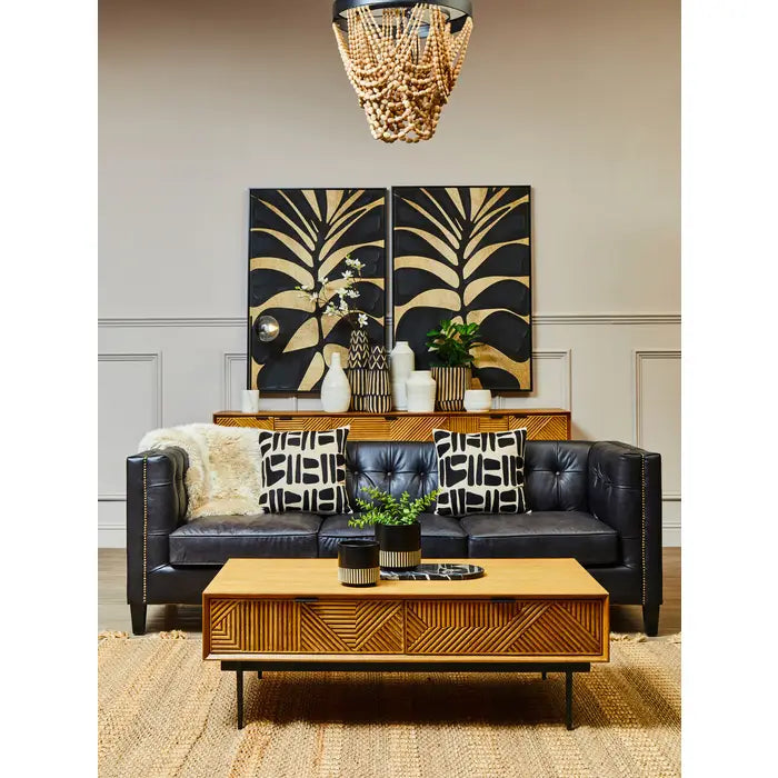 Lewes Wood Bead Chandelier