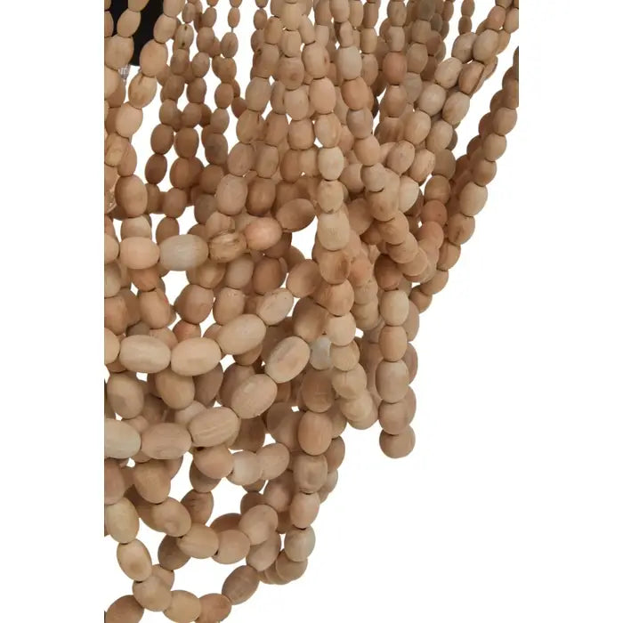 Lewes Wood Bead Chandelier