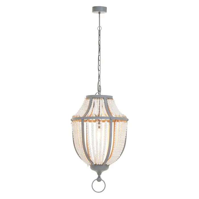 Lewes White Grey Chandelier