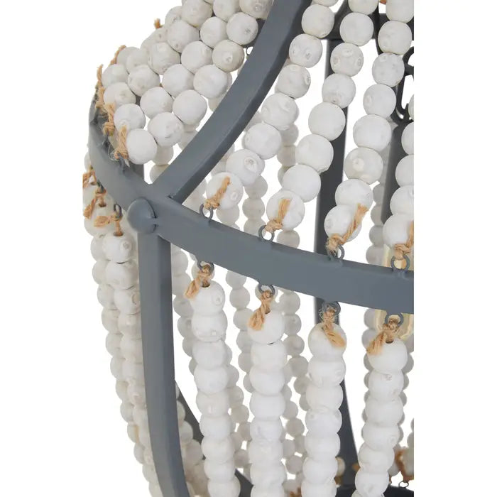 Lewes White Grey Chandelier