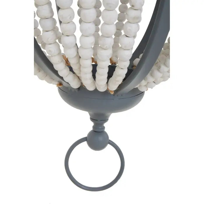 Lewes White Grey Chandelier