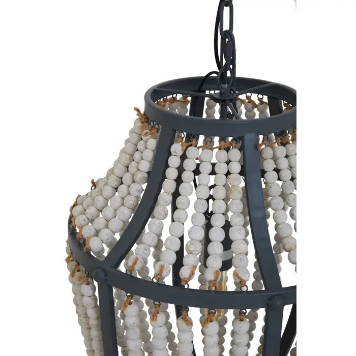 Lewes White Grey Chandelier