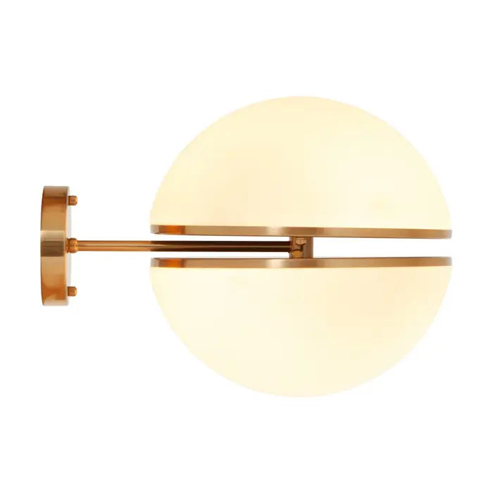 Orbital 2Lt Wall Lamp - Brass/Black
