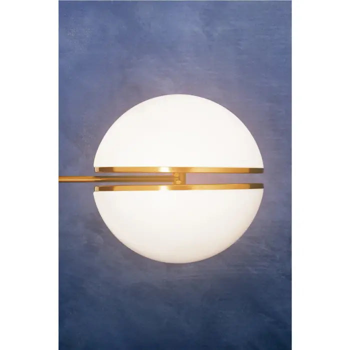 Orbital 2Lt Wall Lamp - Brass/Black